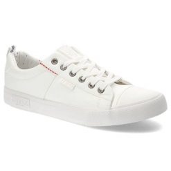 Białe Trampki Big Star Męskie Wygodne Buty. Białe trampki i tenisówki męskie Big Star, bez wzorów, ze skóry ekologicznej, bez zapięcia. Za 159.00 zł.