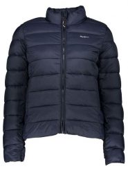 Pepe Jeans Kurtka pikowana w kolorze granatowym rozmiar: L. Niebieskie kurtki damskie Pepe Jeans, l, bez wzorów, z jeansu, bez kaptura. Za 171.28 zł.