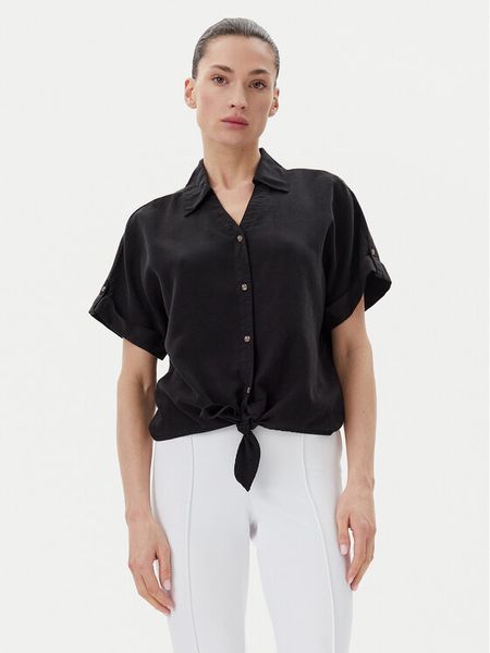 Vero Moda Koszula Fleur 10326059 Czarny Regular Fit. Czarne koszule damskie Vero Moda, m, bez wzorów, z lyocellu, bez kołnierzyka, bez ramiączek. Za 89.99 zł.