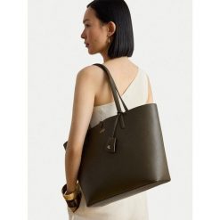 Torebka LAUREN RALPH LAUREN. Zielone torebki klasyczne damskie Lauren Ralph Lauren, bez wzorów, bez dodatków. Za 989.99 zł.