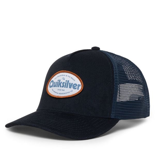 Czapka z daszkiem Quiksilver. Niebieskie czapki męskie Quiksilver, bez wzorów. Za 129.99 zł.