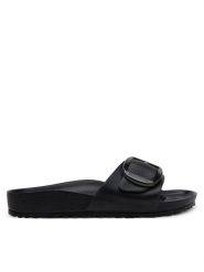 Birkenstock Klapki Madrid Big Buckle Eva 1029635 Czarny. Czarne klapki damskie Birkenstock, bez wzorów, z tworzywa sztucznego, bez obcasa. Za 249.99 zł.