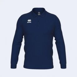 Koszulka polo z długim rękawem Errea Evo. Niebieskie koszulki polo męskie ERREA, m, bez wzorów, z bawełny, bez ramiączek. Za 218.50 zł.