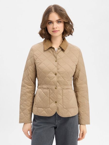 Barbour kurtka pikowana - Deveron Kobiety beżowy, 36. Brązowe kurtki damskie Barbour, bez wzorów, ze sztruksu, bez kaptura. Za 699.95 zł.