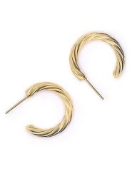 MOODE Kolczyki-półkreole "Elisa" rozmiar: onesize. Żółte kolczyki damskie MOODE, ze stali. Za 43.99 zł.