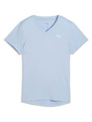 Puma Koszulka funkcyjna "Train All Day Essential" w kolorze błękitnym rozmiar: S. Niebieskie bluzki sportowe damskie Puma, s, bez wzorów, z materiału, bez ramiączek. Za 77.95 zł.