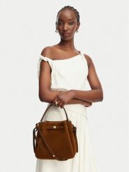 Tory Burch Torebka Romy 174221 Brązowy. Brązowe torebki klasyczne damskie Tory Burch, bez wzorów, ze skóry, bez dodatków. Za 2,164.00 zł.