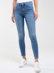 BIG STAR Dżinsy "Melinda" - Slim fit - w kolorze niebieskim rozmiar: W27/L30. Niebieskie jeansy damskie Big Star, z podwyższonym stanem. Za 118.28 zł.