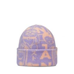 Czapka BUFF POLAR PRINTS BEANIE LETA GRAPE ICE. Fioletowe czapki zimowe damskie Buff, z polaru. Za 149.90 zł.