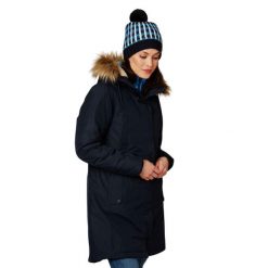 Parka damska Helly Hansen Mayen. Niebieskie parki damskie Helly Hansen, bez wzorów. W wyprzedaży za 667.30 zł.
