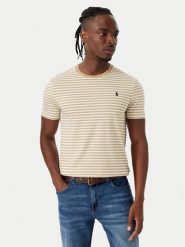 Polo Ralph Lauren T-Shirt 710956828507 Beżowy Regular Fit. Brązowe koszulki polo męskie Polo Ralph Lauren, m, bez wzorów, z bawełny, bez ramiączek. Za 419.99 zł.