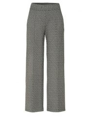 Rosner Spodnie "Rosner" w kolorze czarno-kremowym rozmiar: 38/L30. Brązowe spodnie materiałowe damskie Rosner, bez wzorów, z materiału, z podwyższonym stanem. Za 187.07 zł.