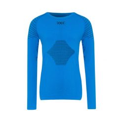 Koszulka z długim rękawem X-BIONIC INVENT 4.0. Niebieskie t-shirty damskie XBIONIC, bez wzorów, bez kołnierzyka. Za 359.99 zł.