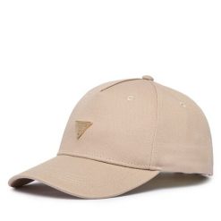 Czapka z daszkiem Guess. Brązowe czapki z daszkiem damskie Guess, z aplikacjami. Za 154.99 zł.