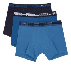 Bokserki męskie Puma BASIC BRAND ELASTIC 3-PACK 93545702 r S. Bokserki męskie Puma, bez wzorów, z elastanu. Za 133.53 zł.