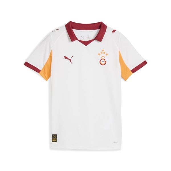 Młodzieżowa koszulka wyjazdowa Galatasaray SK 25/26 PUMA. Biała bluzki damskie Puma, m, bez wzorów, młodzieżowe, bez kołnierzyka, bez ramiączek. Za 349.00 zł.