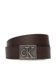 Calvin Klein Pasek Męski LV04D7111G Brązowy ciemny. Brązowe paski męskie CALVIN KLEIN, bez wzorów, ze skóry. Za 289.99 zł.