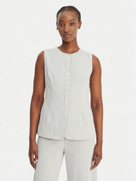 Eleh Bluzka SS260145 Błękitny Regular Fit. Niebieskie bluzki damskie Eleh, bez wzorów, z bawełny, bez ramiączek. Za 499.99 zł.