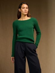 Perfect Cashmere Kaszmirowy sweter "Cobie" w kolorze zielonym rozmiar: XXL. Zielone swetry klasyczne damskie Perfect Cashmere, xxl, z kaszmiru, bez kołnierzyka. Za 392.76 zł.