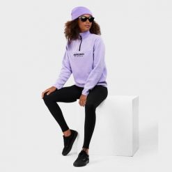 Bluza z grubego polaru do sportów zimowych damska Aurora-W. Niebieskie bluzy bez kaptura damskie SIROKO, xl, z polaru. Za 127.00 zł.