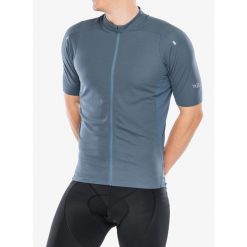 Koszulka rowerowa męska Rab Cinder Jersey. Niebieskie t-shirty sportowe męskie RAB, m, z jersey, bez ramiączek, rowerowe. Za 419.99 zł.