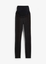 Legginsy ciążowe z ociepleniem. Czarne legginsy damskie bonprix, bez wzorów. Za 124.99 zł.
