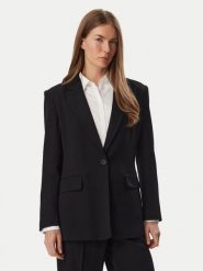 KARL LAGERFELD Marynarka B4W14019 Czarny Regular Fit. Czarne marynarki i żakiety damskie Karl Lagerfeld, bez wzorów, z wiskozy. Za 1,299.00 zł.