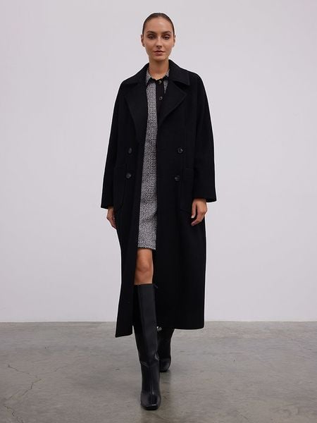 BGN Płaszcz przejściowy w kolorze czarnym rozmiar: 36. Czarne płaszcze damskie BGN, bez wzorów, z wełny. Za 295.86 zł.