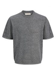 Jack & Jones Sweter "Jorcassis" w kolorze szarym rozmiar: M. Szare swetry męskie Jack & Jones, m, bez wzorów, z bawełny, bez kołnierzyka. Za 83.42 zł.