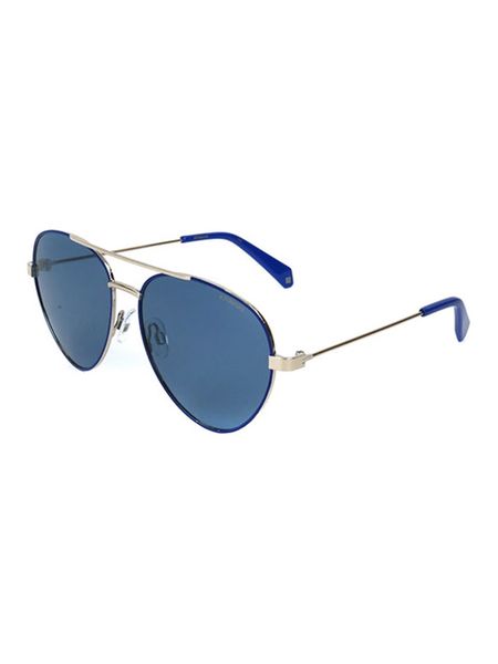 Polaroid Damskie okulary przeciwsłoneczne w kolorze srebrno-niebieskim rozmiar: 59. Niebieskie okulary przeciwsłoneczne damskie Polaroid. Za 109.95 zł.