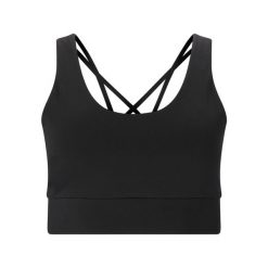 Biustonosz dla kobiet Athlecia Gaby V2. Czarne biustonosze sportowe damskie Athlecia, bez wzorów. Za 194.00 zł.