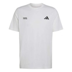 T-shirt adidas Run Essentials Graphic. Białe t-shirty męskie Adidas, l, bez wzorów, z materiału, bez kołnierzyka. Za 179.00 zł.