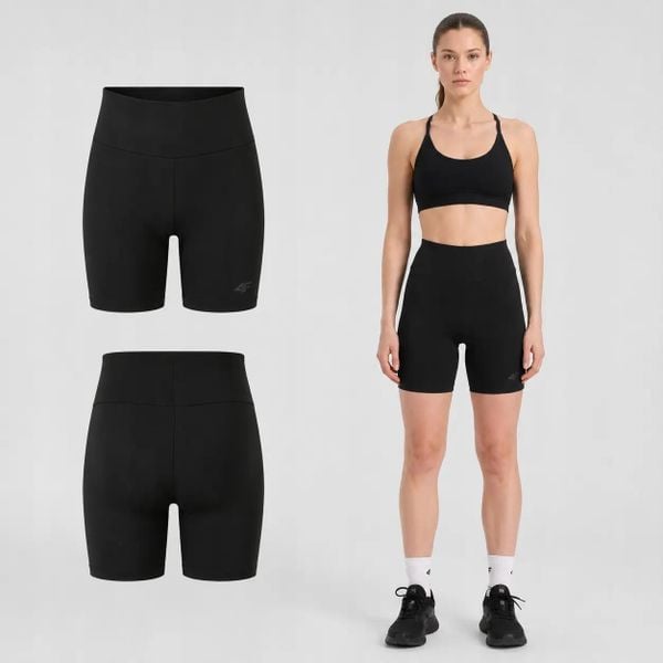 KOLARKI DAMSKIE 4F LEGGINSY KRÓTKIE SPODENKI NA LATO F031 KRÓTKIE KOLOR CZARNY. Czarne legginsy sportowe damskie 4f, l, z bawełny, do biegania. Za 49.99 zł.