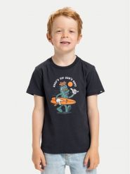 Quiksilver T-Shirt Ev Gone Surfing EQKZT03569 Czarny Regular Fit. Czarne t-shirty chłopięce Quiksilver, bez wzorów, z bawełny, bez ramiączek. Za 79.99 zł.