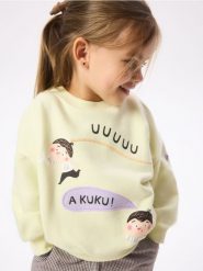 Bluza Pucio - jasnozielony. Zielone bluzy i bluzki niemowlęce Reserved, bez wzorów, z bawełny, bez ramiączek, bez kaptura. Za 59.99 zł.