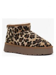 NICEBAY Skórzane botki "Mina" w kolorze beżowo-brązowym rozmiar: 38. Brązowe botki damskie Nicebay, ze skóry, bez obcasa, na platformie, bez zapięcia. Za 221.88 zł.