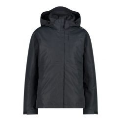 Kurtka 3 w 1 damska z kapturem CMP. Czarne kurtki damskie CMP, bez wzorów, z kapturem. W wyprzedaży za 666.00 zł.