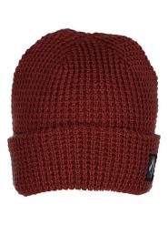 Quiksilver Czapka beanie w kolorze bordowym rozmiar: onesize. Czerwone czapki męskie Quiksilver, z aplikacjami, z materiału, sportowe. Za 74.63 zł.