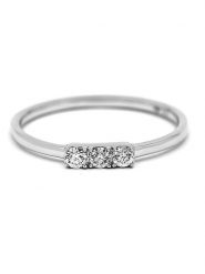 ATELIER DU DIAMANT Złoty pierścionek z diamentami rozmiar: 52. Szare pierścionki damskie ATELIER DU DIAMANT, z diamentem, złote. Za 1,304.99 zł.