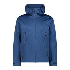 Kurtka trekkingowa z kapturem CMP. Niebieskie kurtki męskie CMP, xl, bez wzorów, sportowe, z kapturem. Za 309.99 zł.