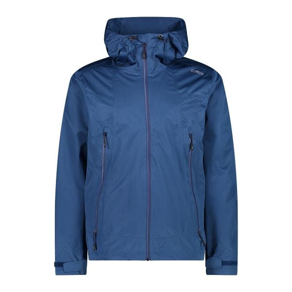 Kurtka trekkingowa z kapturem CMP. Niebieskie kurtki męskie CMP, xl, bez wzorów, sportowe, z kapturem. Za 309.99 zł.