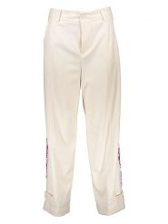 Miss goodlife Spodnie w kolorze kremowym rozmiar: XL. Brązowe spodnie materiałowe damskie miss goodlife, bez wzorów, z materiału. Za 83.22 zł.