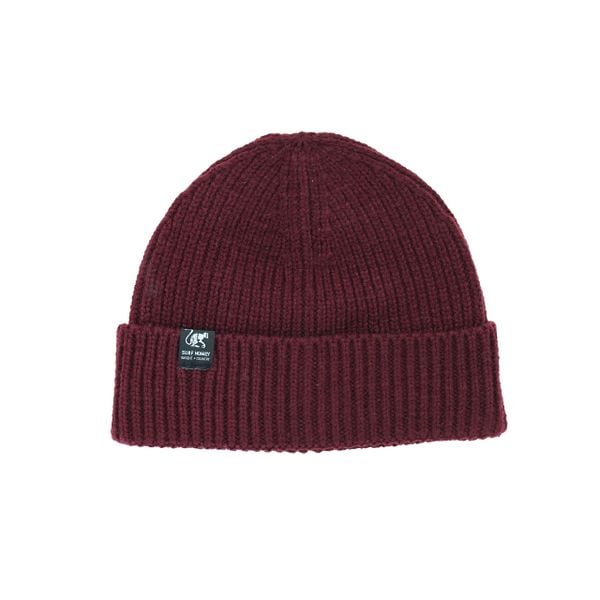 Czapka dzianinowa – z obszyciem / rozmiar uniwersalny (bordowa). Czerwone czapki męskie SURF MONKEY, bez wzorów, z dzianiny, sportowe. Za 119.95 zł.