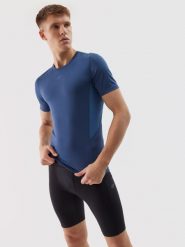 4F Legginsy krótkie treningowe szybkoschnące męskie - czarne XXL. Czarne spodnie sportowe męskie 4f, z dzianiny. W wyprzedaży za 49.99 zł.