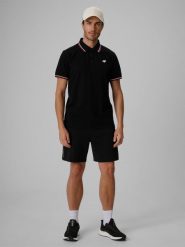 Spodenk dresowe kibica męskie 4F 4FRSS26TSHOM0969. Czarne szorty męskie 4f, bez wzorów, z bawełny. Za 149.99 zł.