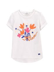 Coccodrillo T-Shirt WC5143201FGK Biały Regular Fit. Białe koszulki dziewczęce COCCODRILLO, bez wzorów, z bawełny, bez ramiączek. Za 29.99 zł.