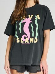 Koszulka z nadrukiem - szary. Szare t-shirty damskie Sinsay, l, bez wzorów, z bawełny, bez kołnierzyka. Za 25.99 zł.