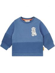 Steiff Bluza w kolorze niebieskim rozmiar: 56. Niebieskie bluzy i bluzki niemowlęce Steiff, bez wzorów, z bawełny, bez ramiączek, bez kaptura. Za 70.24 zł.