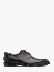 Eleganckie czarne półbuty sznurowane premium MICKEY. Czarne buty wizytowe męskie Ryłko, z materiału, bez zapięcia. Za 729.99 zł.