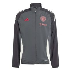 Bluza Adidas Sport Mufc Eu Pre Jkt Dorosłych. Niebieskie bluzy sportowe męskie Adidas, bez wzorów, sportowe, bez kołnierzyka, bez ramiączek. W wyprzedaży za 288.30 zł.